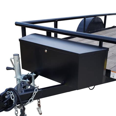 black steel trailer box tongue|heavy duty trailer tongue box.